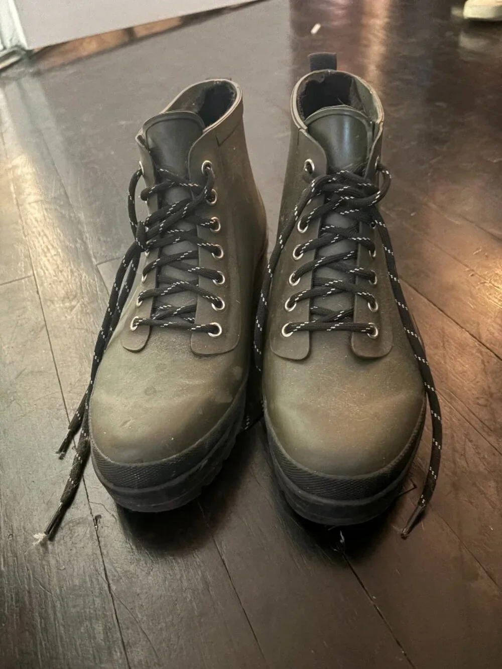 Chooka Redmond Olive Green Hiker Rain Boot Sz 8.5